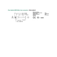 PROX-4QDS-P NUMATICS/AVENTICS CYLINDER SWITCH PROX, PNP 10-30VDC, LED, M8 QUICK DISC.